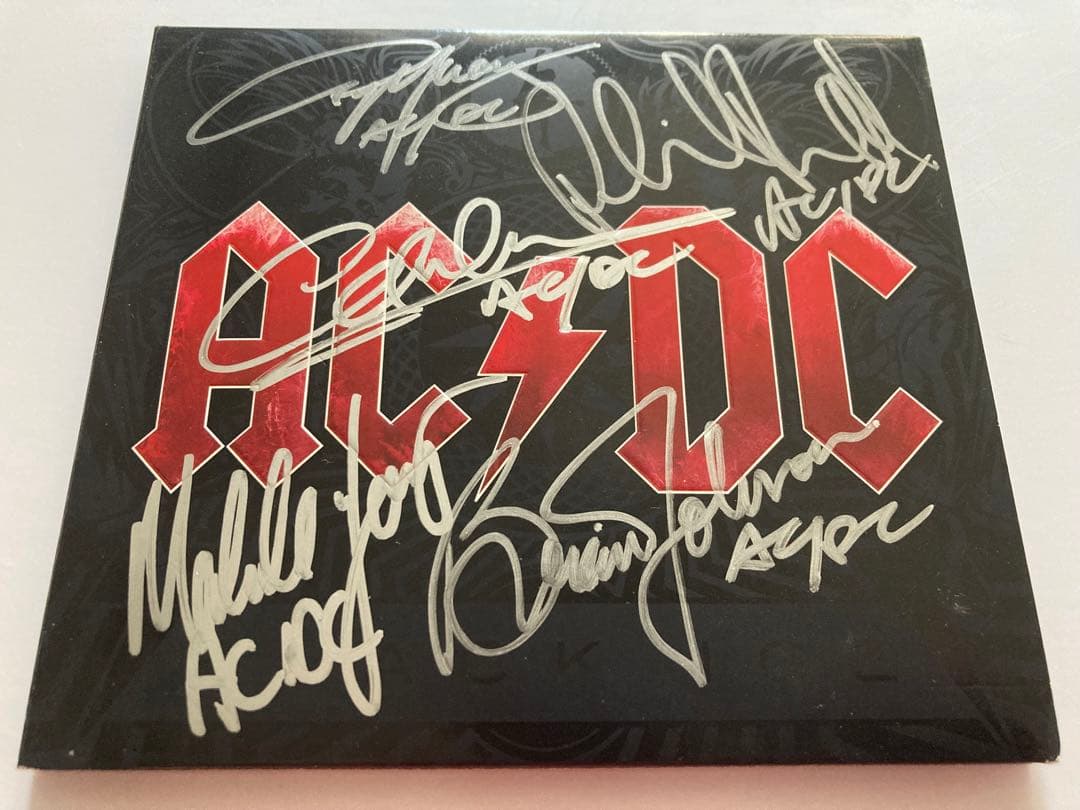 レア　acdc 直筆　サイン　ac/dc アンガスヤング　ハードロック