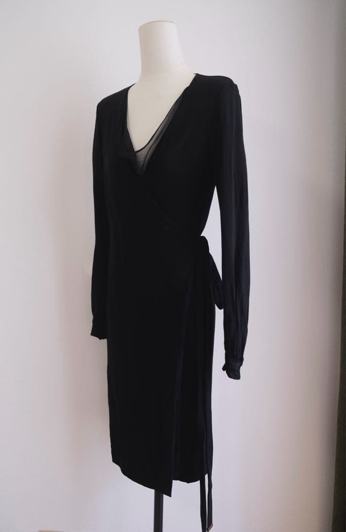 Gucci ブラック ラップドレス