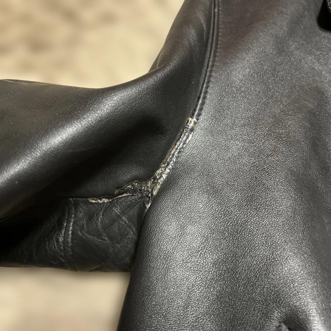 7*0様 schottレザーライダース618カスタムモヒカン小川牛タグワンスター