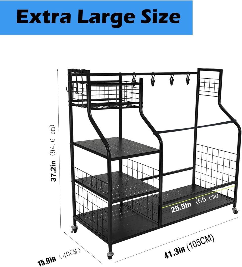 ゴルフ収納ラック ゴルフバッグオーガナイザー ガレージ用 ゴルフクラブホルダー