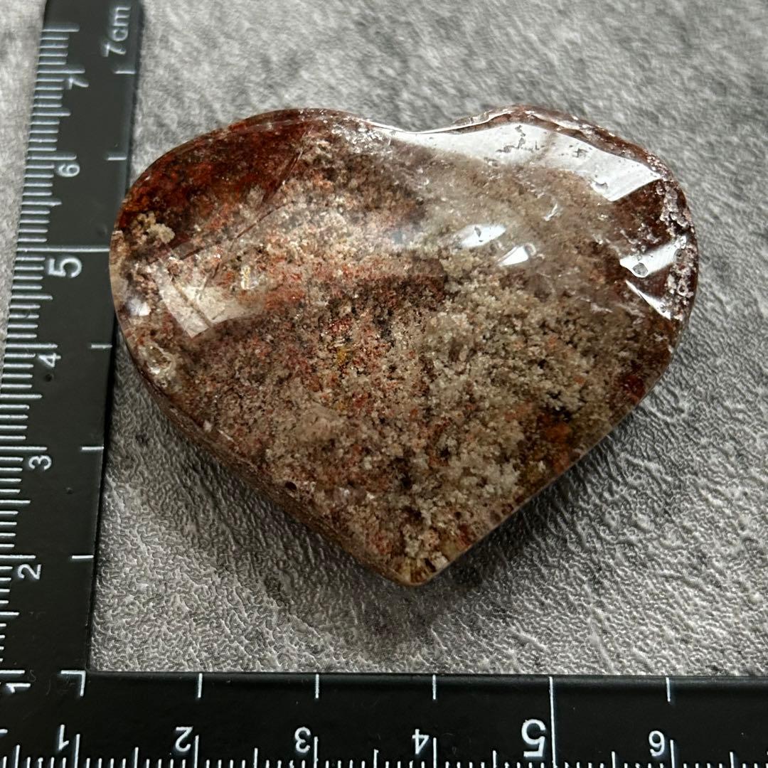 ⭐︎天然石　高品質　ガーデン　赤ピンク系　ハート