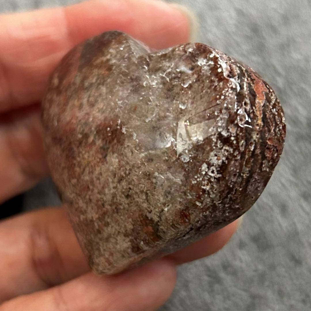 ⭐︎天然石　高品質　ガーデン　赤ピンク系　ハート