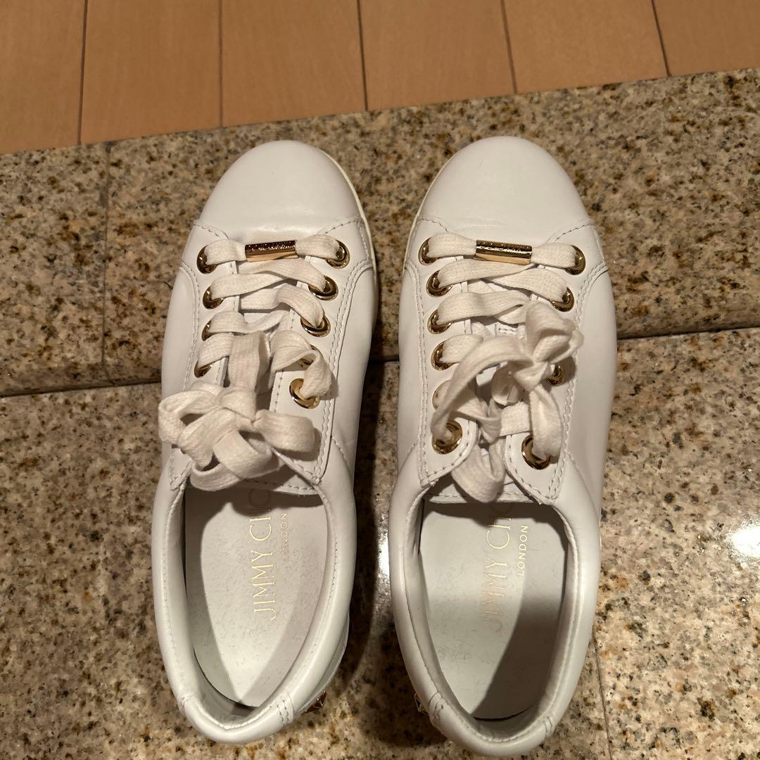 最終価格JIMMY CHOO ホワイトスニーカー