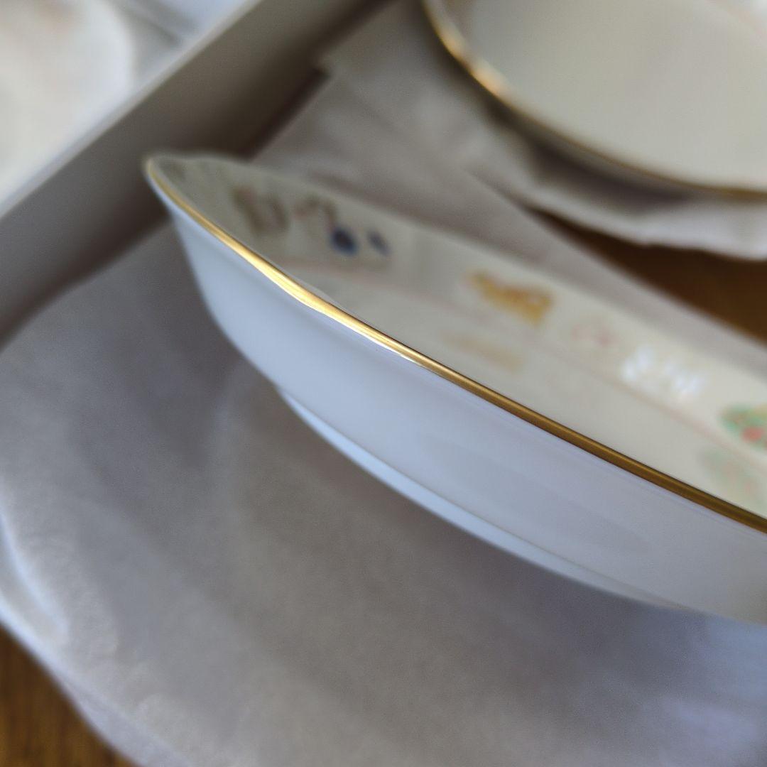 【未使用】香蘭社 十二支 干支物語 正月 皿／中皿　5枚セット