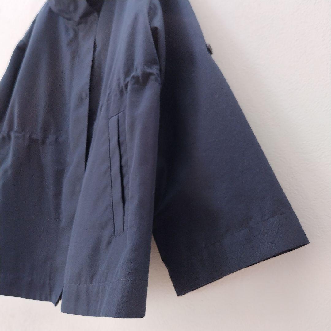 美品✨アナイ 25SS 撥水ツイルミドルスタンドコート 36 ネイビー