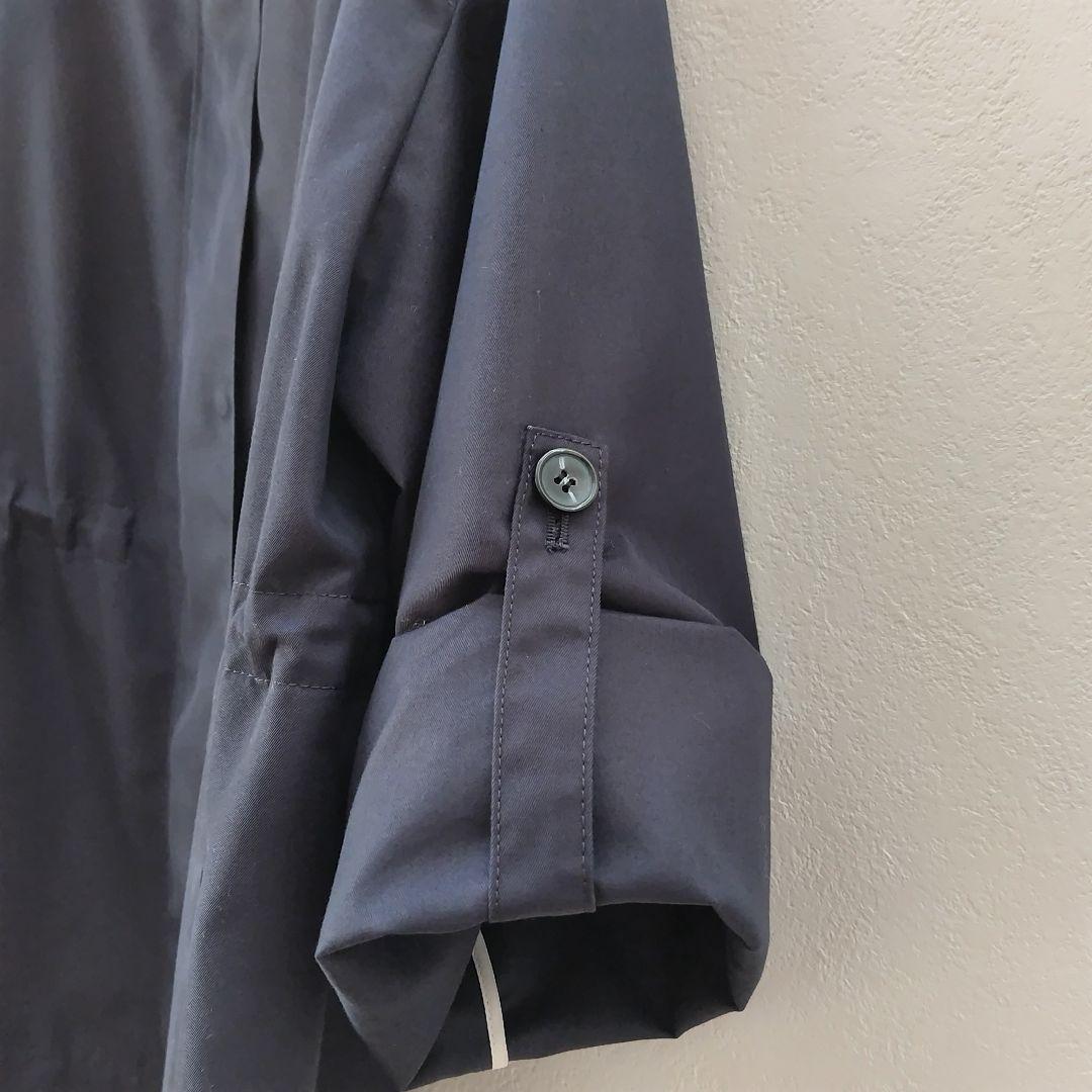 美品✨アナイ 25SS 撥水ツイルミドルスタンドコート 36 ネイビー