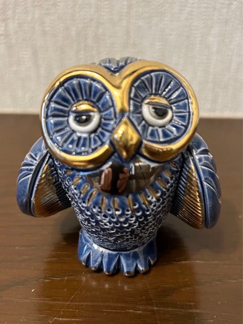 アーテサニア・リンコナダ ウルグアイ フクロウ置物 インテリア 刻銘あり