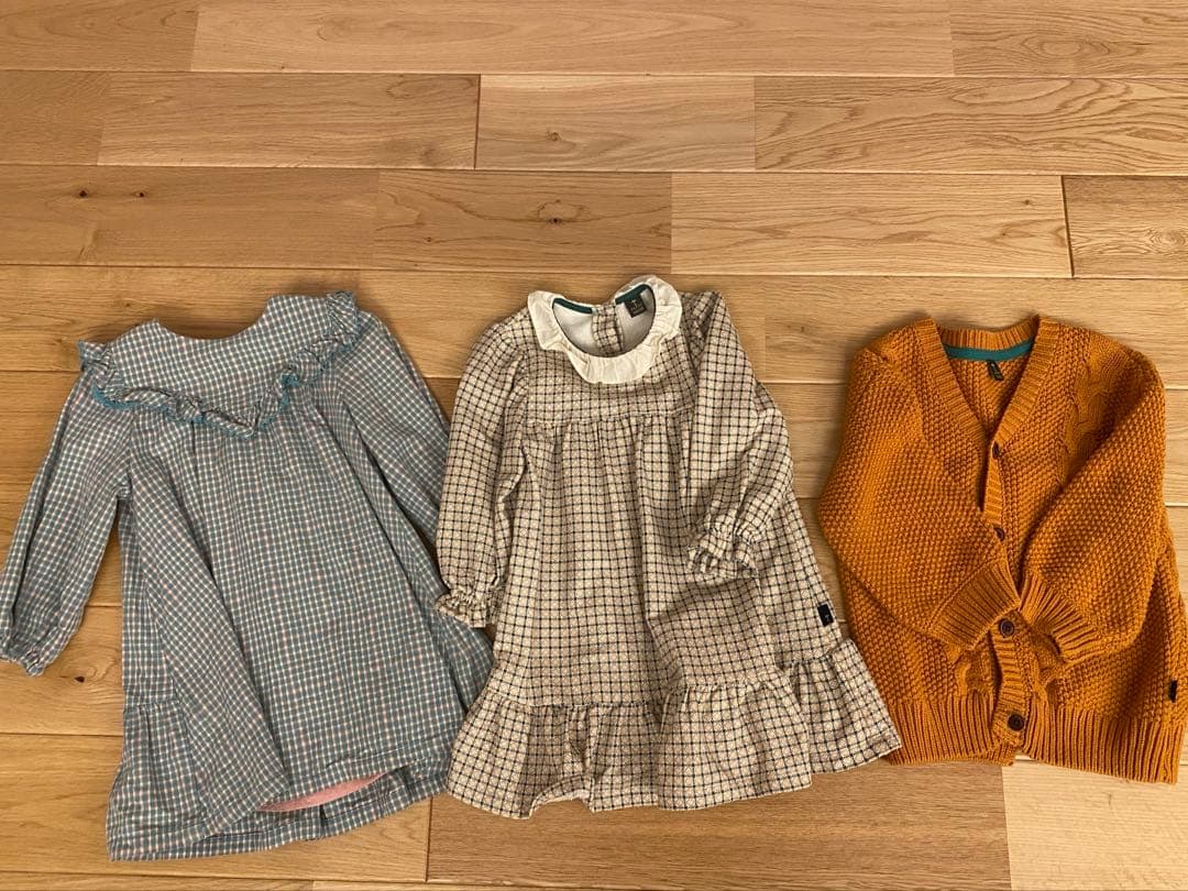 モイモルン　ワンピース100.110　カーディガン100