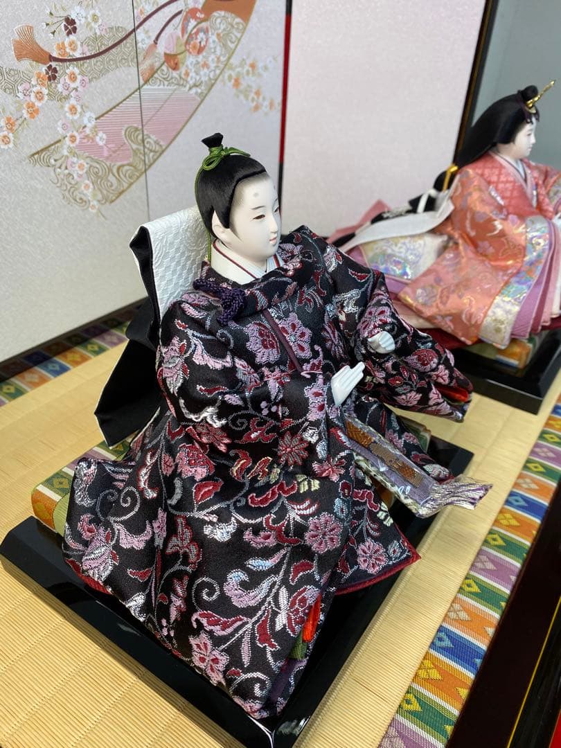 東京久月　雛人形　親王飾り収納セット・サイズ間口約６３×奥行約３９×高さ約５８㎝