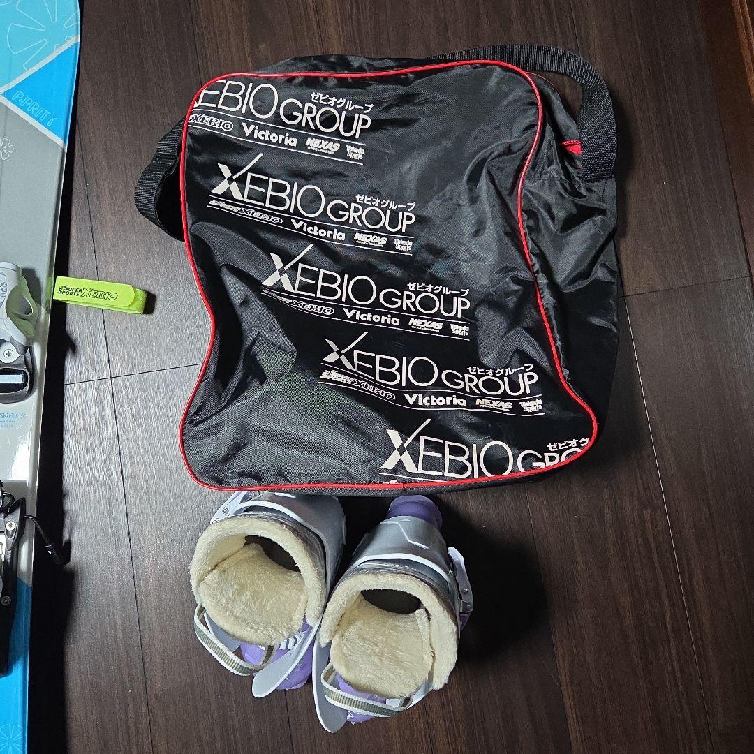 子供用カービングスキーセット板100cm　ストックHEAD 靴20cm