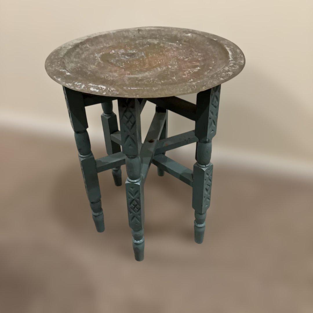 ヴィンテージ　モロッコトレイテーブル　スツール