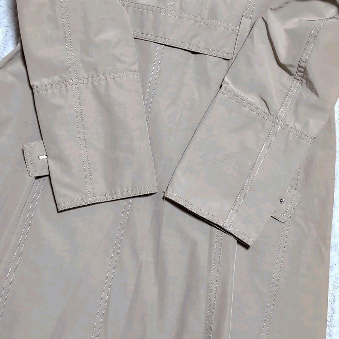 美品✨【バーバリーロンドン】撥水加工メガチェックスプリングコート ベージュ 38
