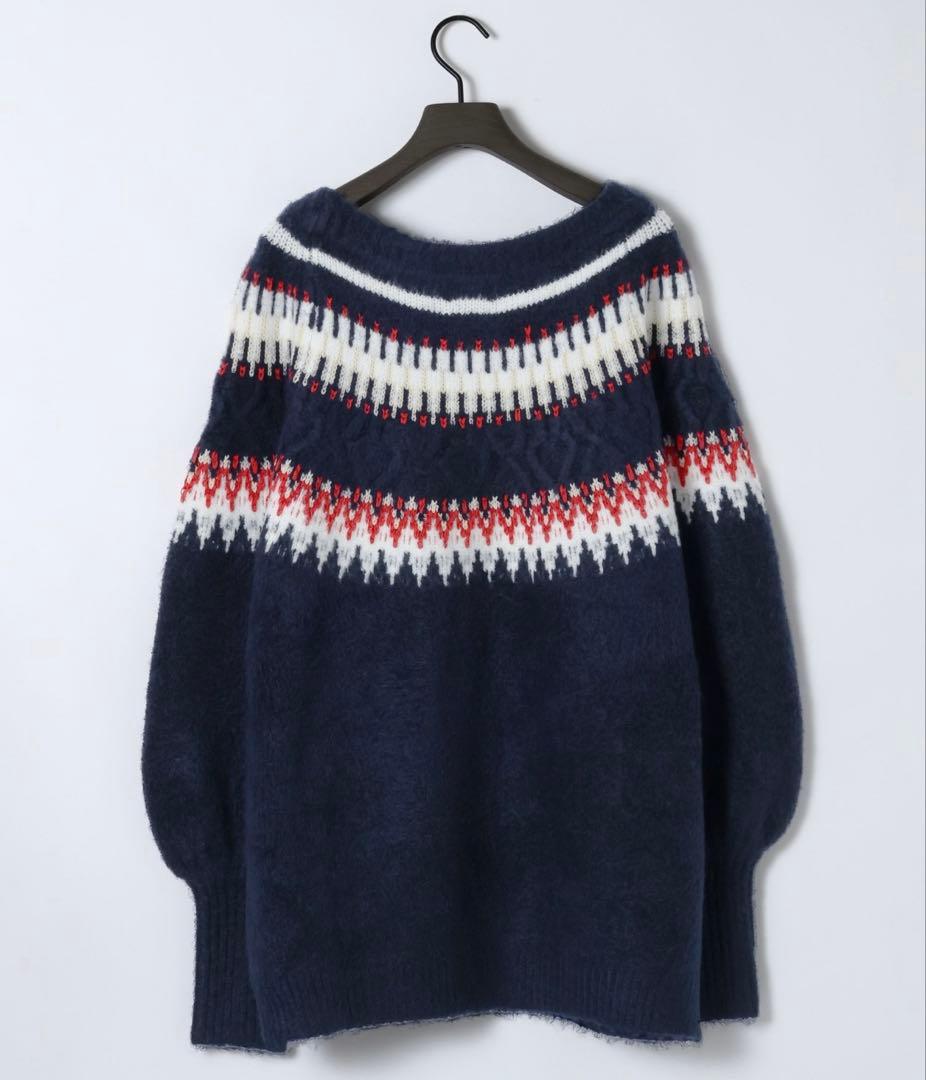 JEANASIS 【eL】3G Fair Isle Pullover ニット