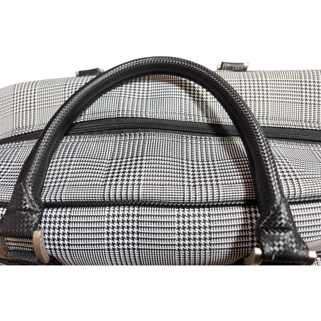 【新品未使用】XXIO ボストンバッグ｜千鳥格子柄｜シューズスペース付き