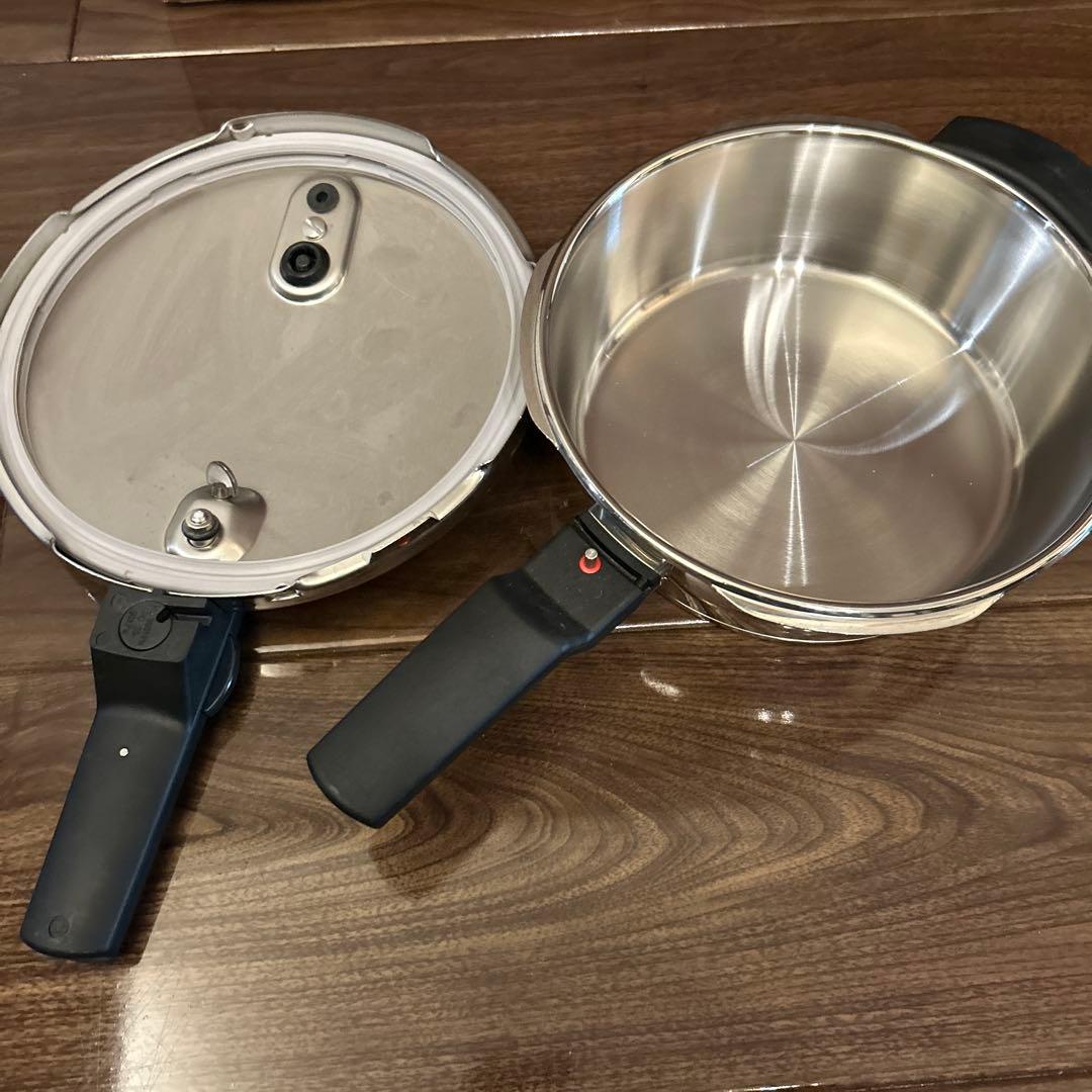 新品未使用【フィスラー】圧力鍋 ビタクイック ガラス蓋付 ドイツ製