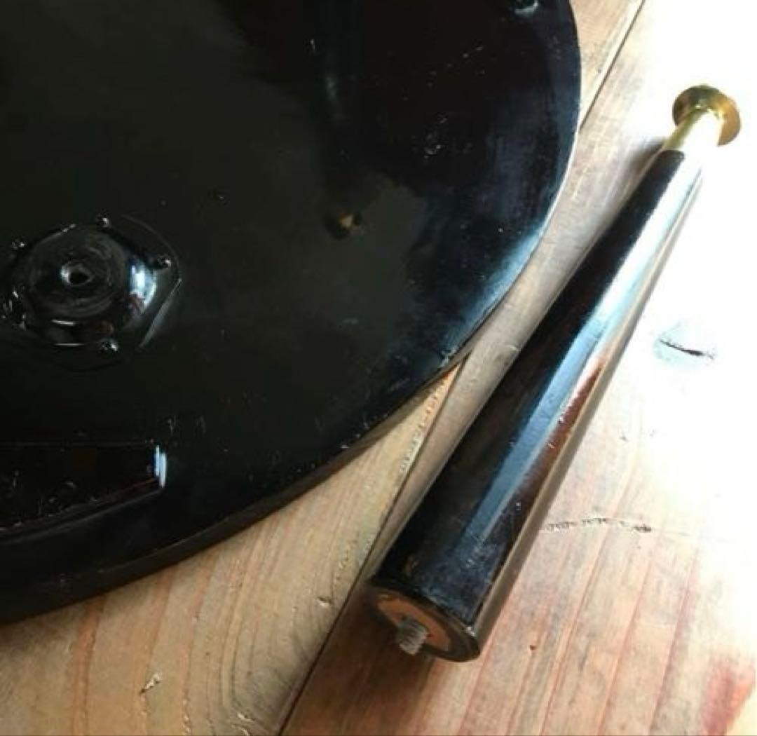 骨董　漆塗り　金彩　蒔絵　ちゃぶ台　飾り台　当時物　古道具　テーブル　脚取り外し