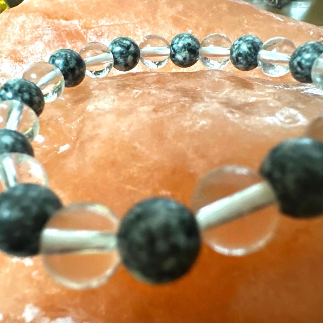 遠野霊石 ヒマラヤ水晶 ブレスレット 8mm 波動共鳴 感謝の石　浄化 お守り