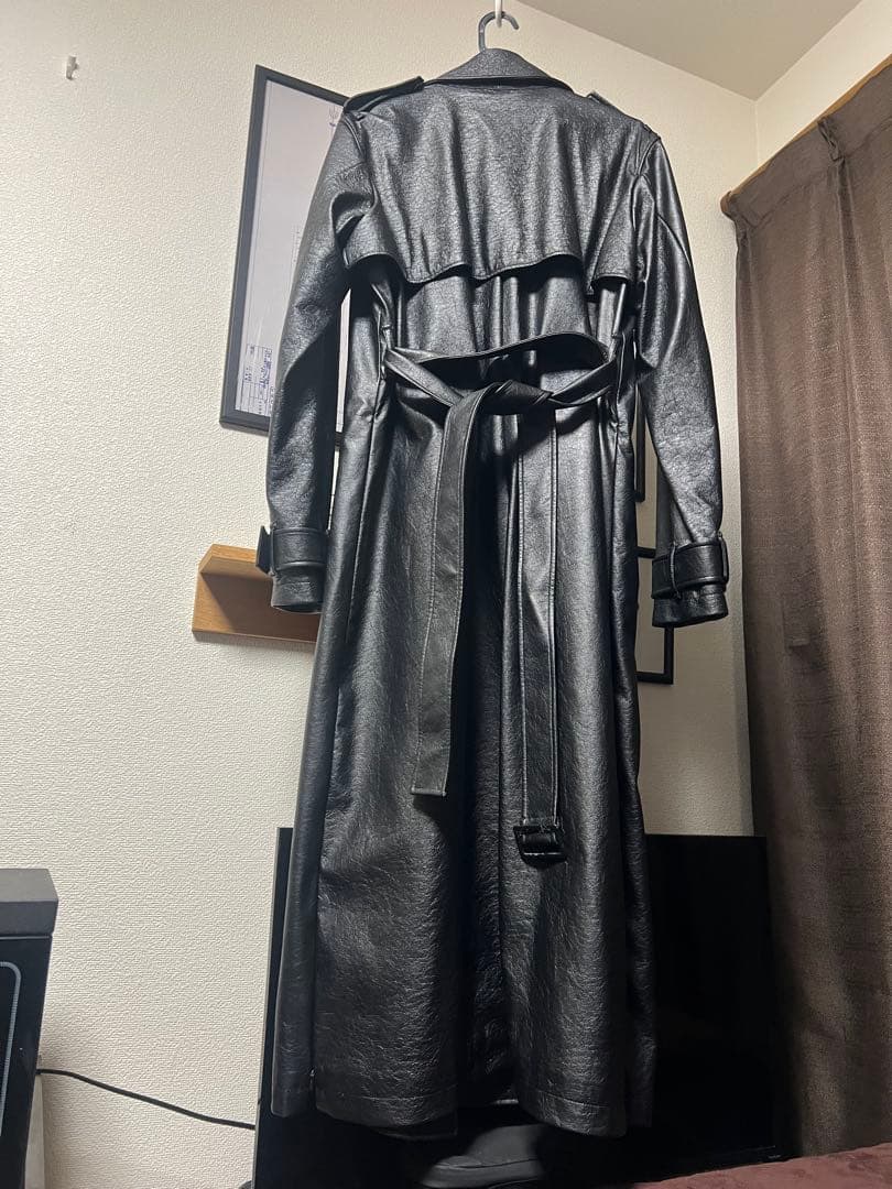 DRESSEDUNDRESSED / サイドジップ / フェイクレザーコート