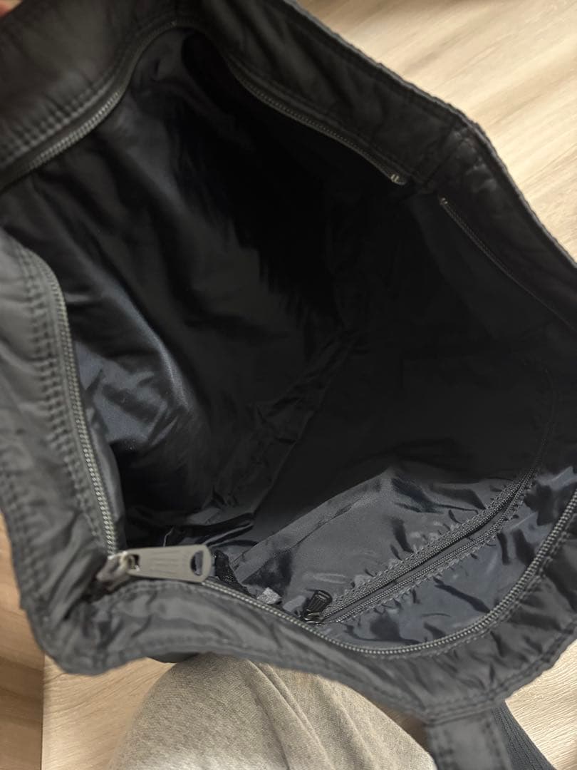 格安美品　　PORTER ブラック トートバッグ　ロゴブラック