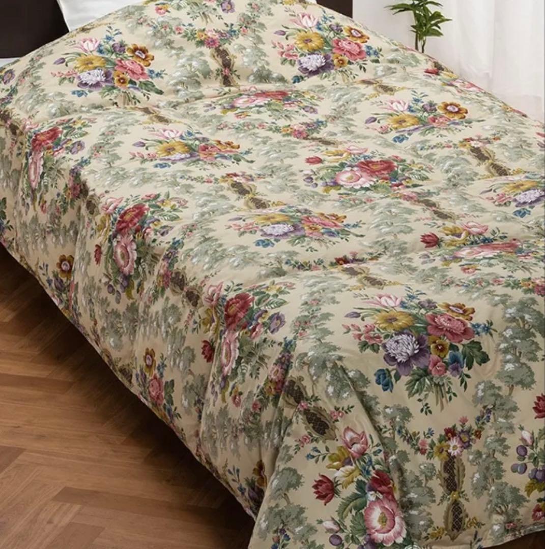 【新品未使用】西川 サンダーソン 羽毛肌掛けふとん [ホワイトダックダウン]