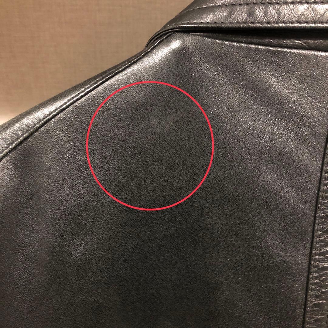 90s美品WIND ARMORラムレザーカーコート レザーコート羊革 本革 L黒