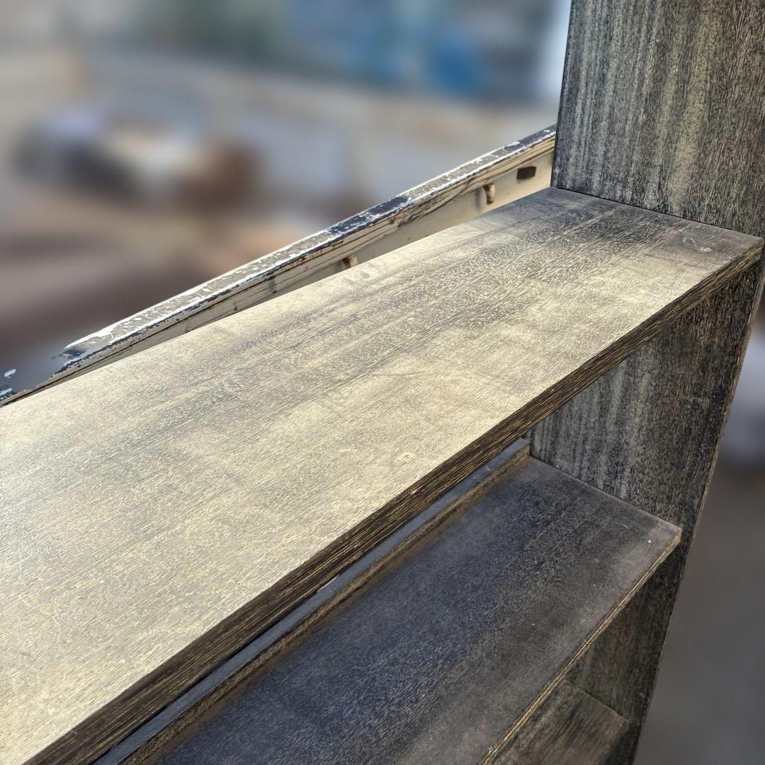 オープンシェルフ ブックシェルフ ヴィンテージ 古家具 6段172cm