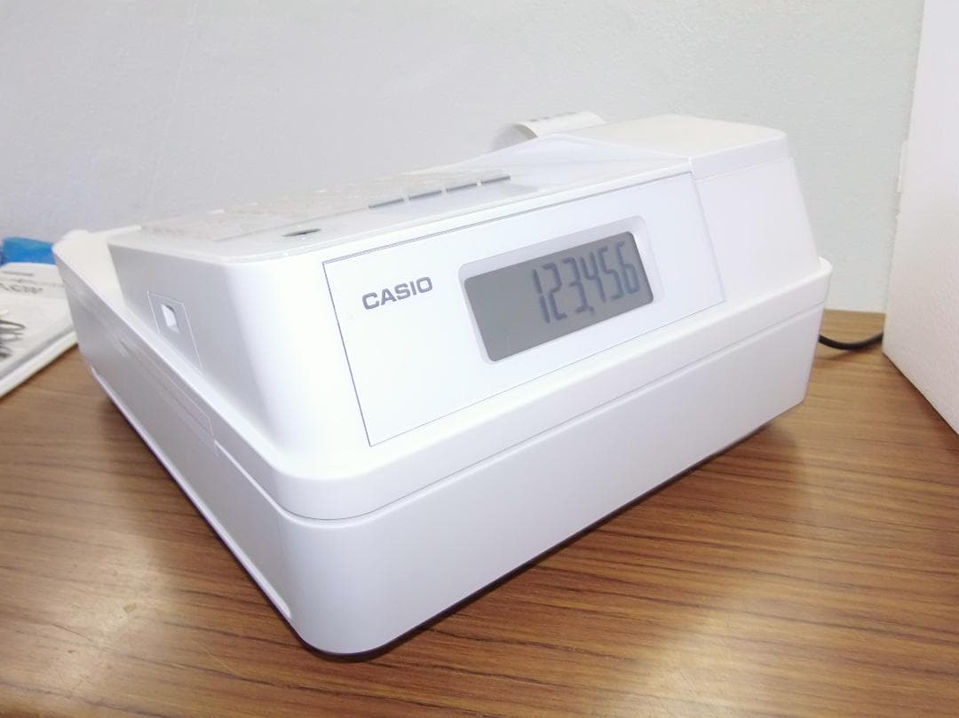 設定無料 CASIO SR-S200-WE レジスター 2021年製 50604