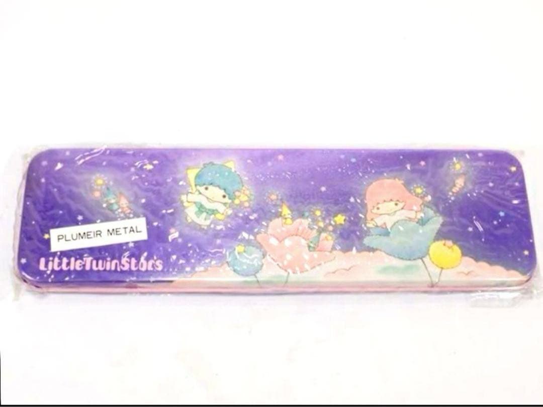 レア 1976年 初期 キキララ メタリック 筆箱 缶ペンケース サンリオ