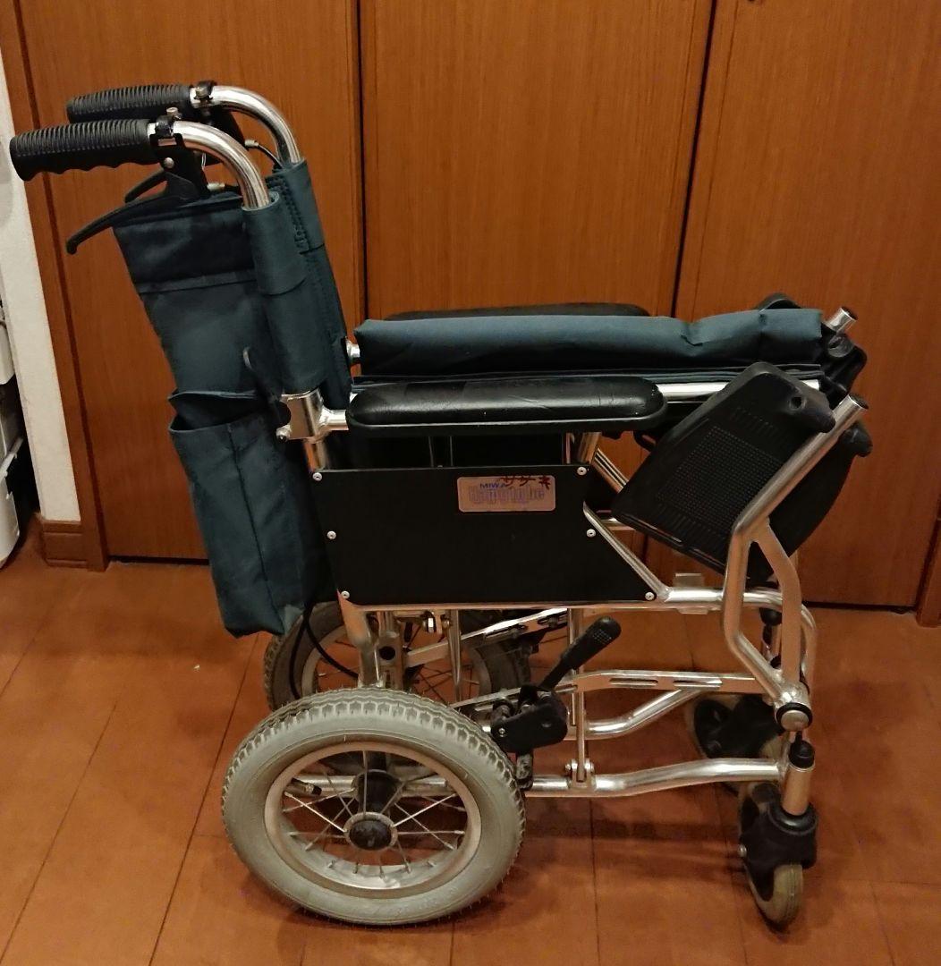 【美品】MIWA 介助式車いす HTB 12 折りたたみ 軽量 介護用