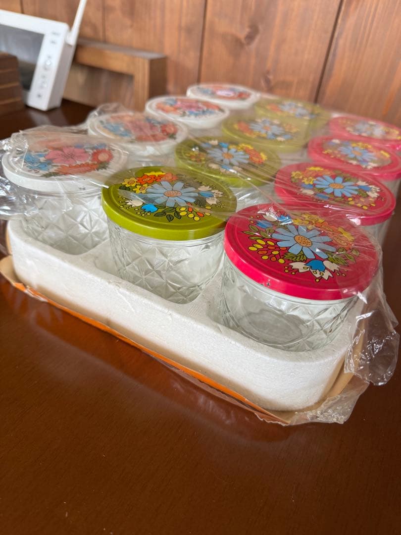 Ball JELLY GLASSES ボールジャー ガラスキャニスター12個