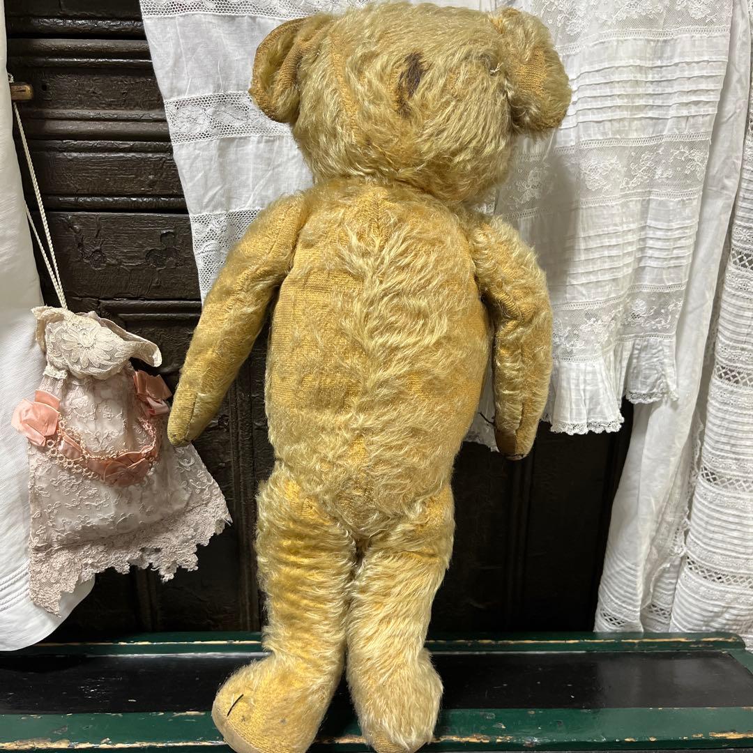 ちっち　アンティーク　メリーソートテディベア　希少ボタン付き