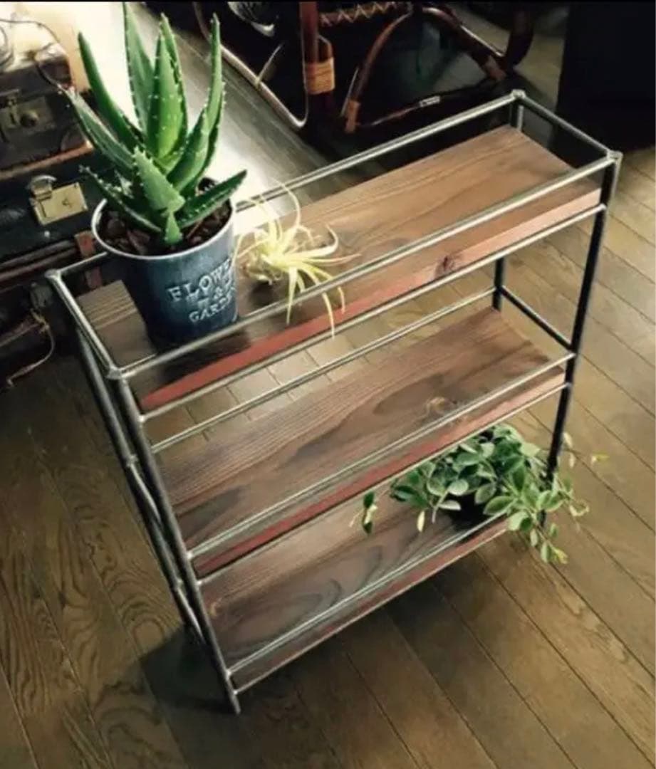 アイアンラック　シェルフ　アイアン家具　オーダーメイド　ハンドメイド