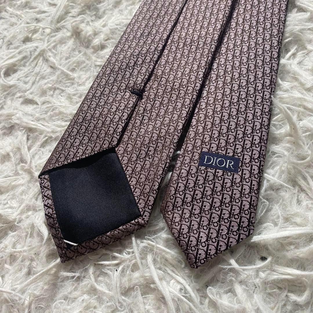 【未使用級】クリスチャンディオール　ネクタイ　備品完備　オブリーク　トロッター柄