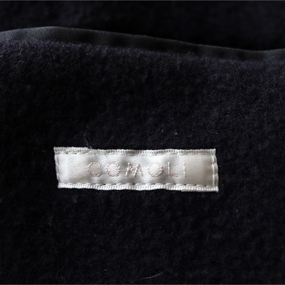 5428【美品】COMOLI　マッキノウコート　ダブルブレスト ネイビー　S