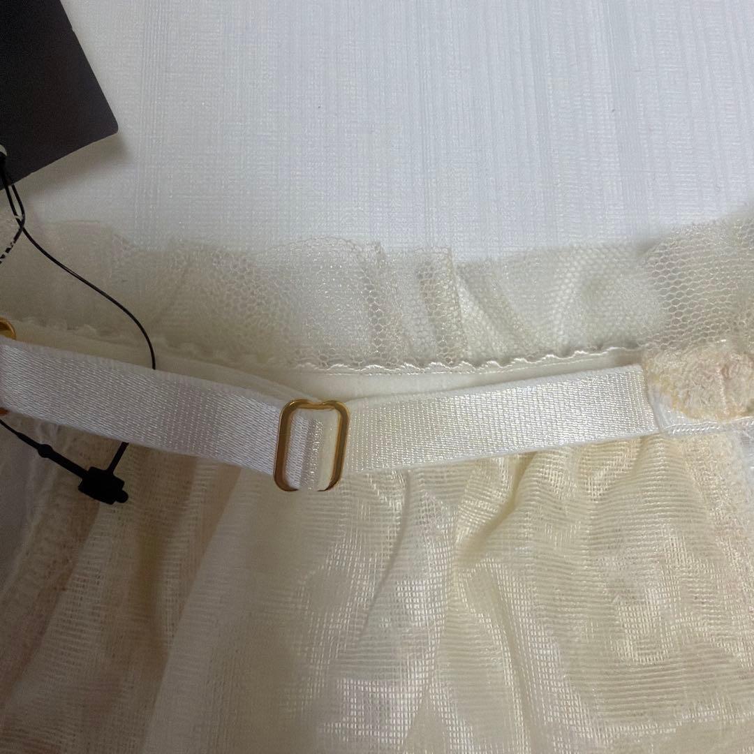 studioFIVEクリーム色 レース ブラショーツガーターセットC75/M