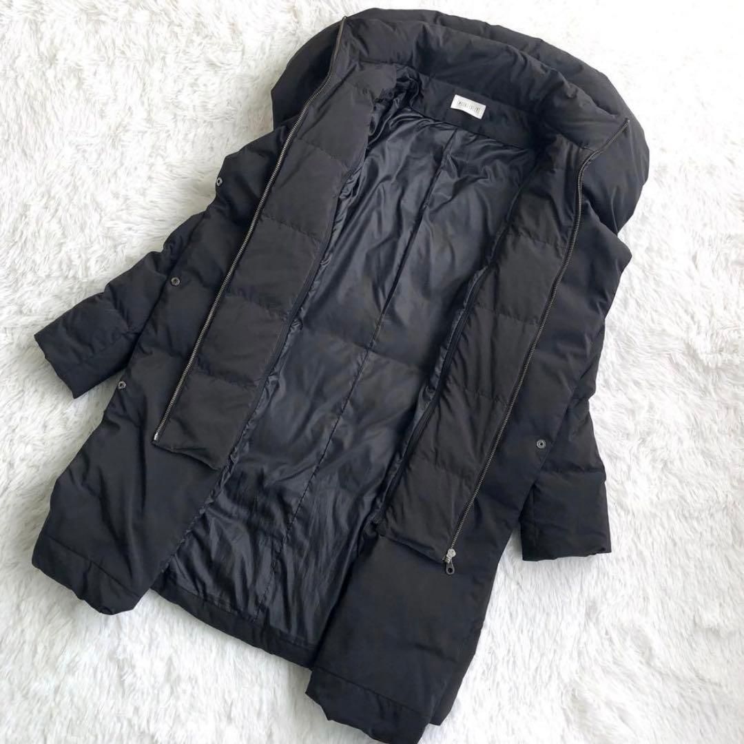 PLST ダウンジャケット 2way XXL ロング ダウンコート 黒Black