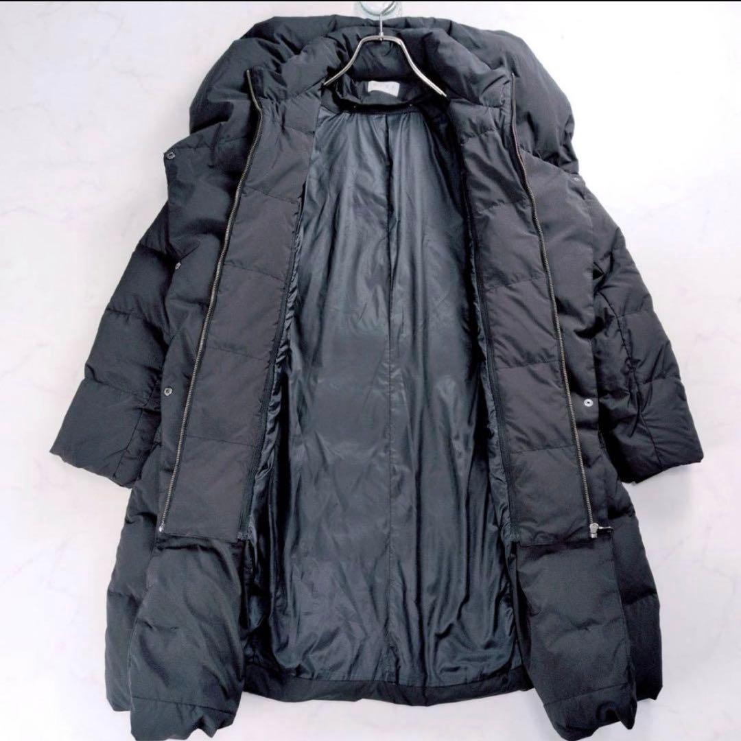 PLST ダウンジャケット 2way XXL ロング ダウンコート 黒Black