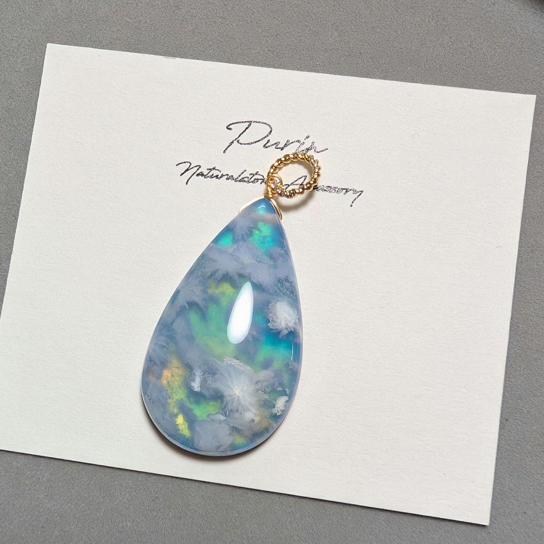 ラベンダーアメジスト ブレットカットピアス