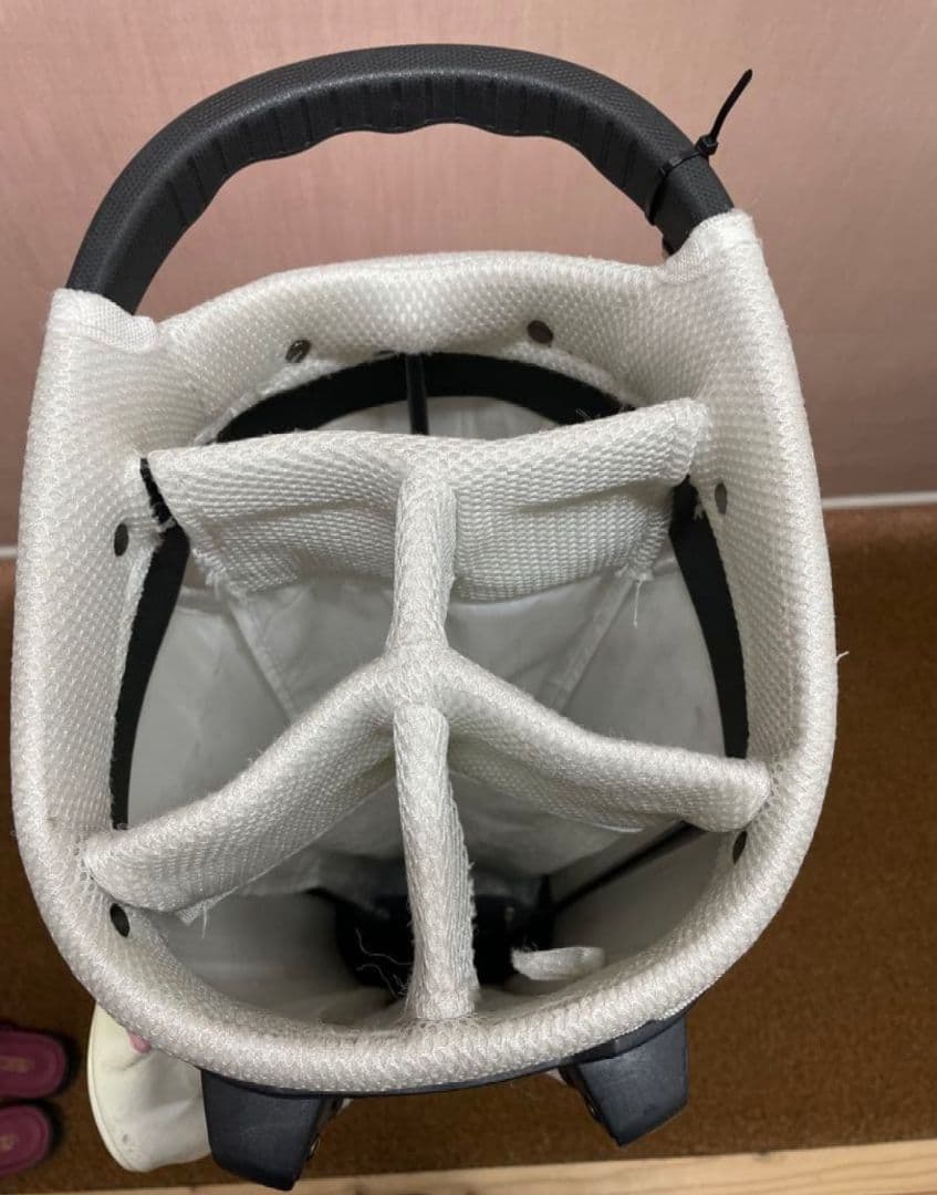 A NEW GOLF★アニューゴルフ★スタンド式キャディバッグ★ホワイト×ピンク