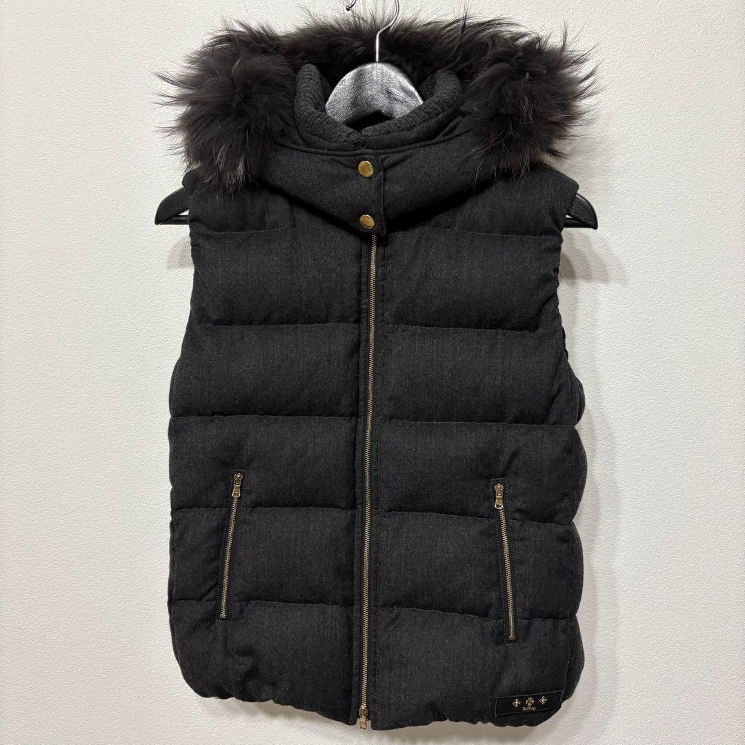 定番✨TATRAS ダウンベスト LUSERA フード ファー 03 グレー