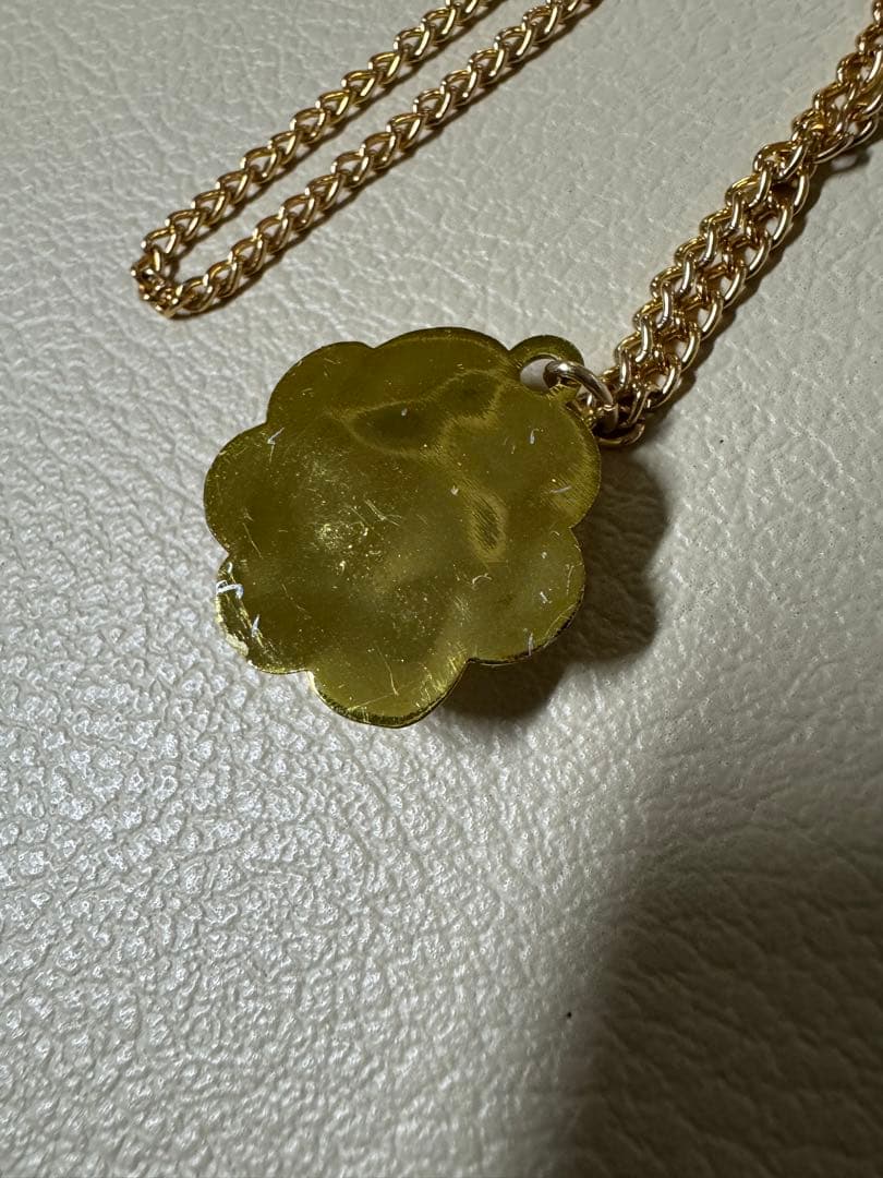 セボンスター　ネックレス　ペンダント　花柄　レトロ　当時物　ピンク