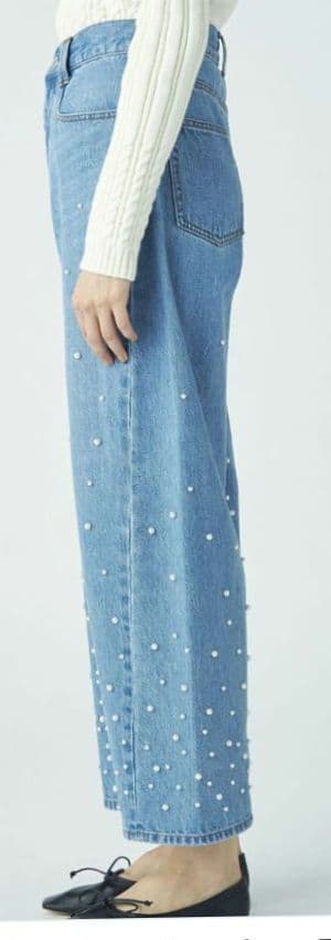 ★未使用新品★MACPHEE パールデニム コクーンテーパードパンツ