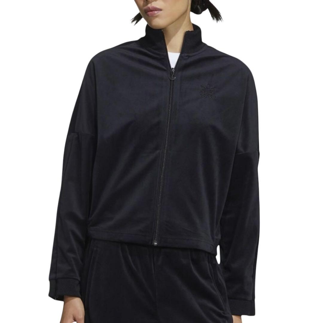 adidas originals デカロゴ ソフトベロアトラックジャケット