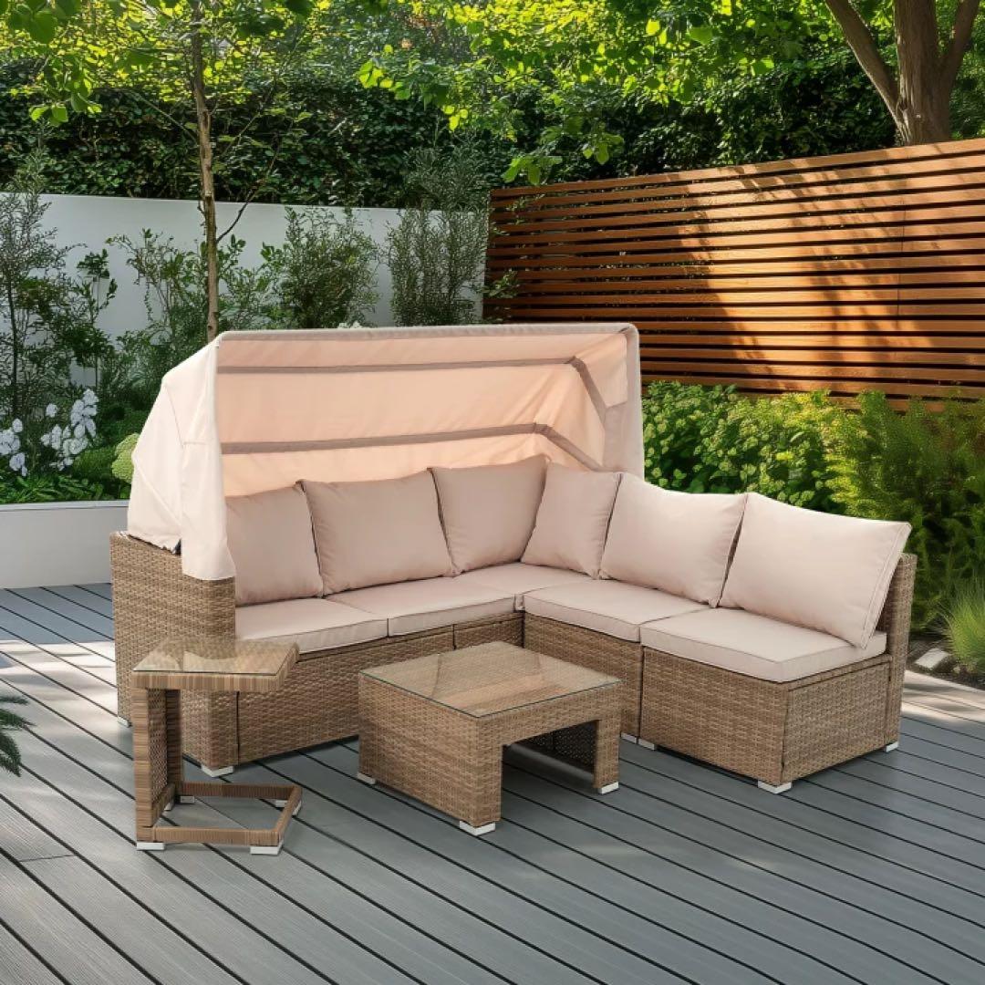 アウトドアテーブルセット　ガーデンテーブル　ガーデンチェア　4人掛け