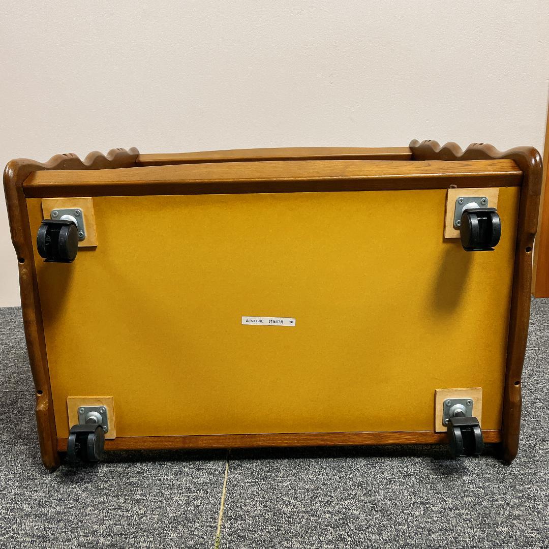 カリモク　木製ワゴン　キッチンワゴン　アンティーク　ヴィンテージ