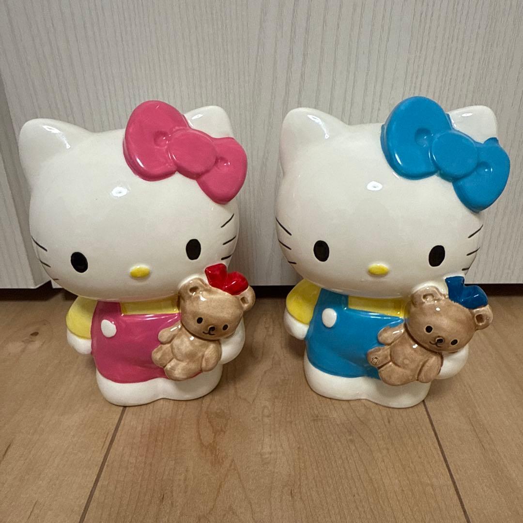 平成レトロ キティ レア 陶器貯金箱