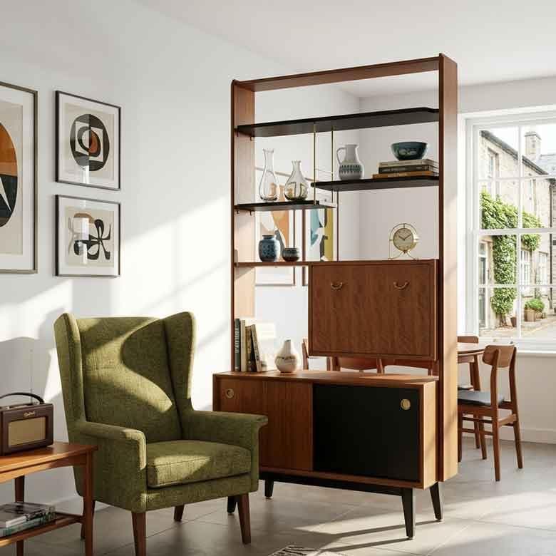 オープンキャビネット ジープラン ヴィンテージ イギリス ルームディヴァイダー