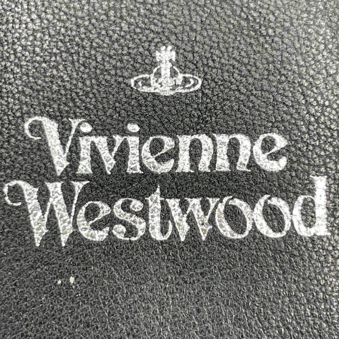 【美品】ヴィヴィアンウエストウッド 折り財布 黒 ブラック レザー