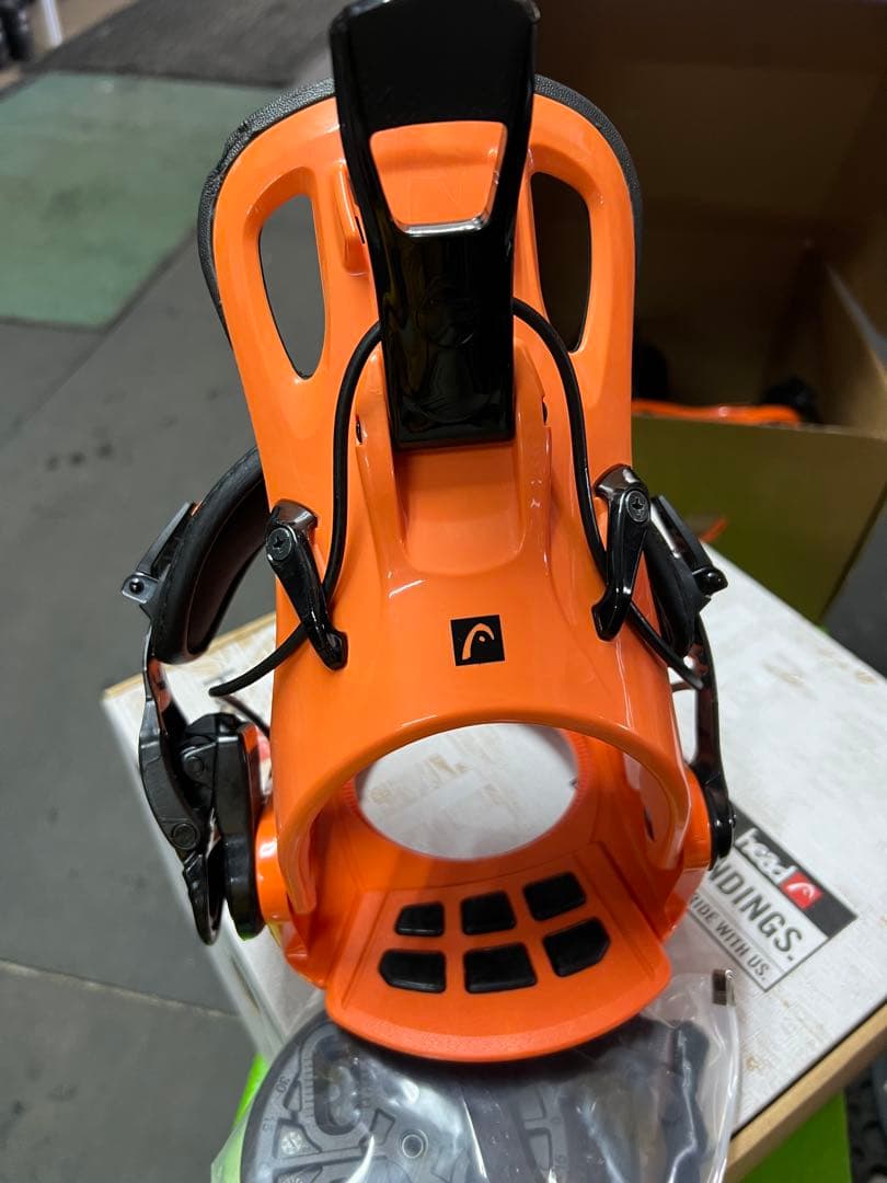 オレンジ スノーボードビンディング 未使用 Lサイズ