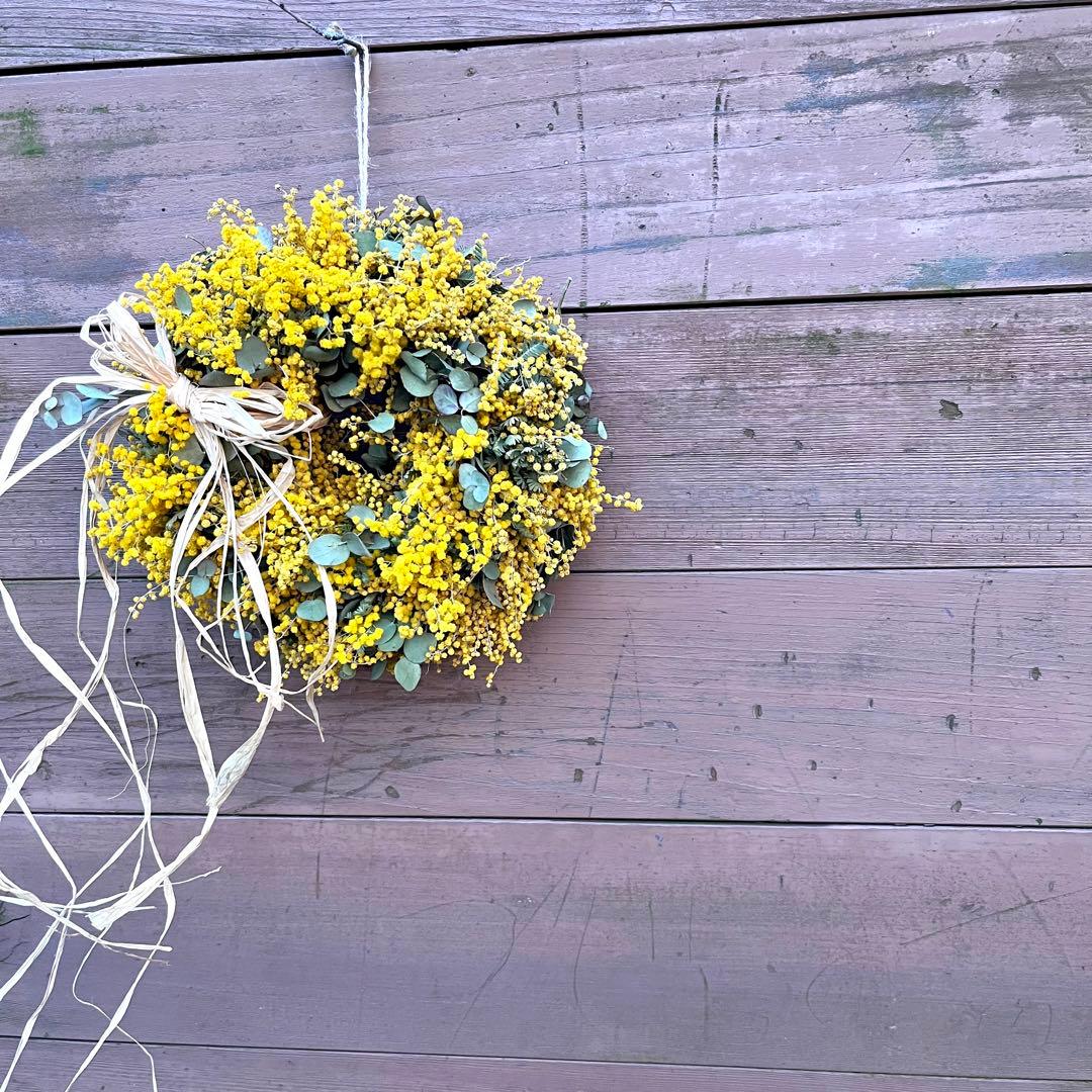 ミモザリース　ミモザユーカリリース　ミモザ　ユーカリ